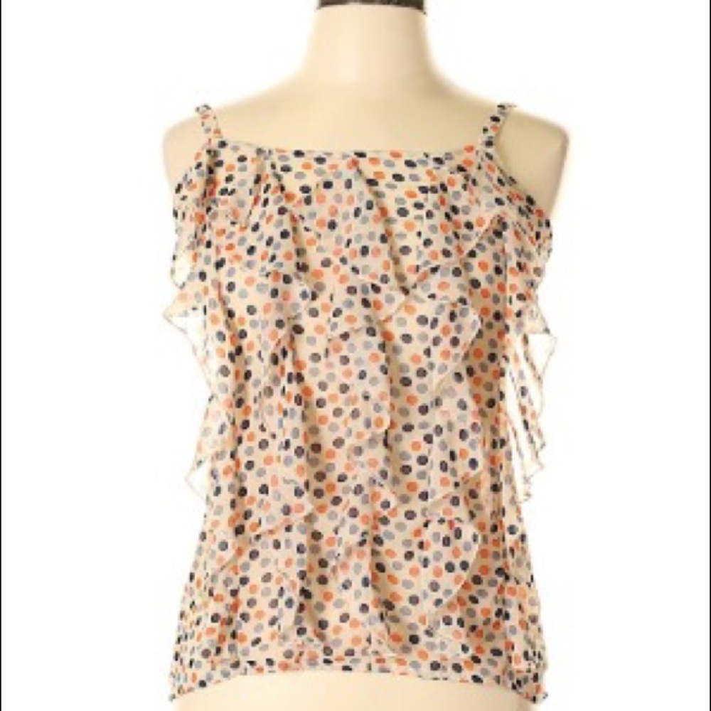 Polka Dot Sheer Blouse !